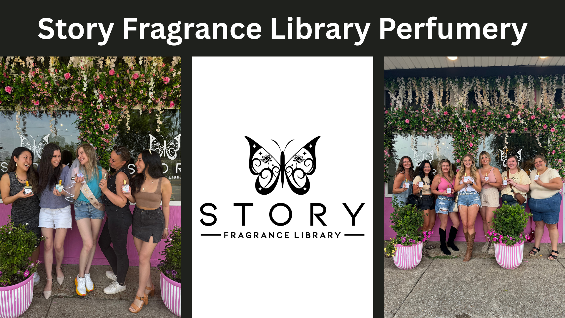 Nashville bachelorette party group at perfume making experience
