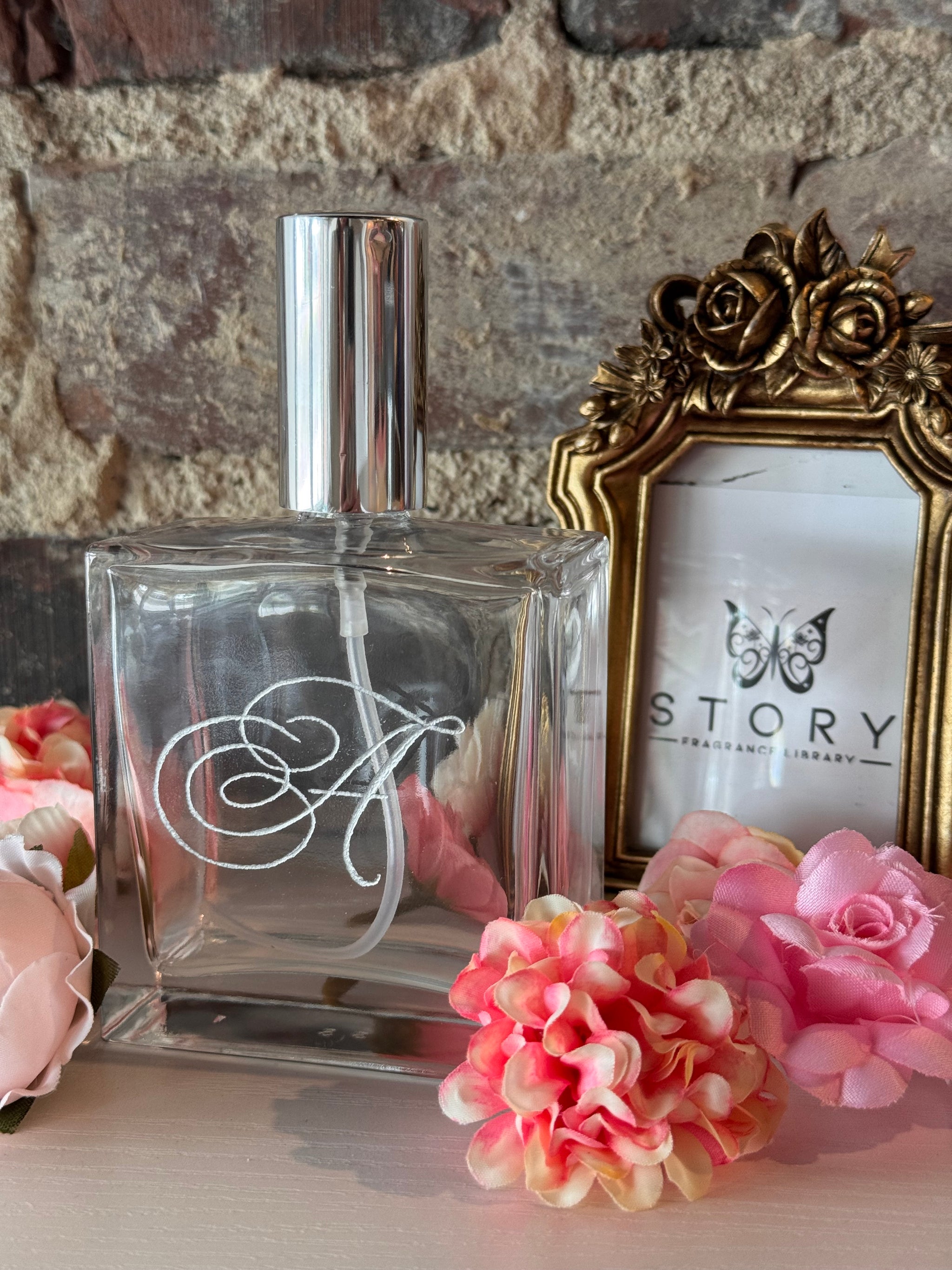 Nashville bachelorette party creating custom perfumes and engraved bottles at Story Fragrance Library.